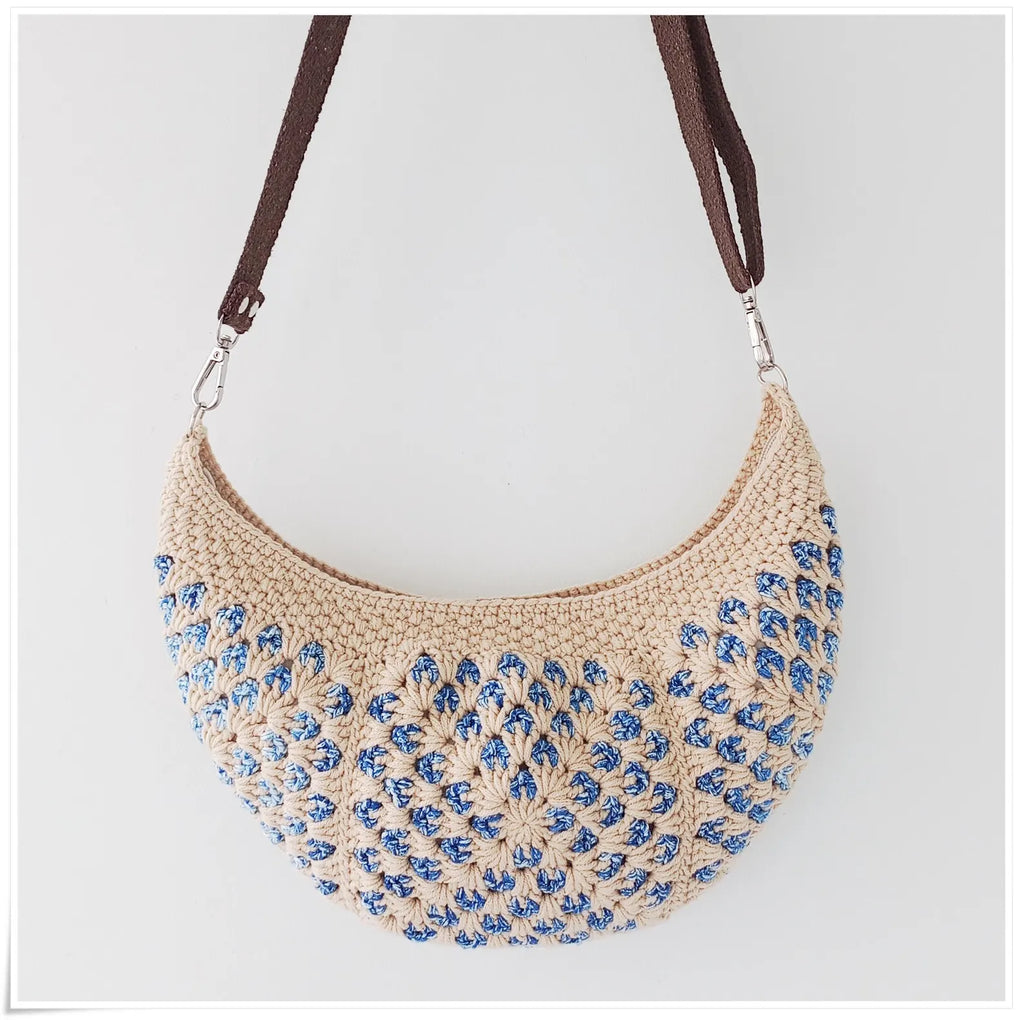 Hæklet Granny Square Sling Taske