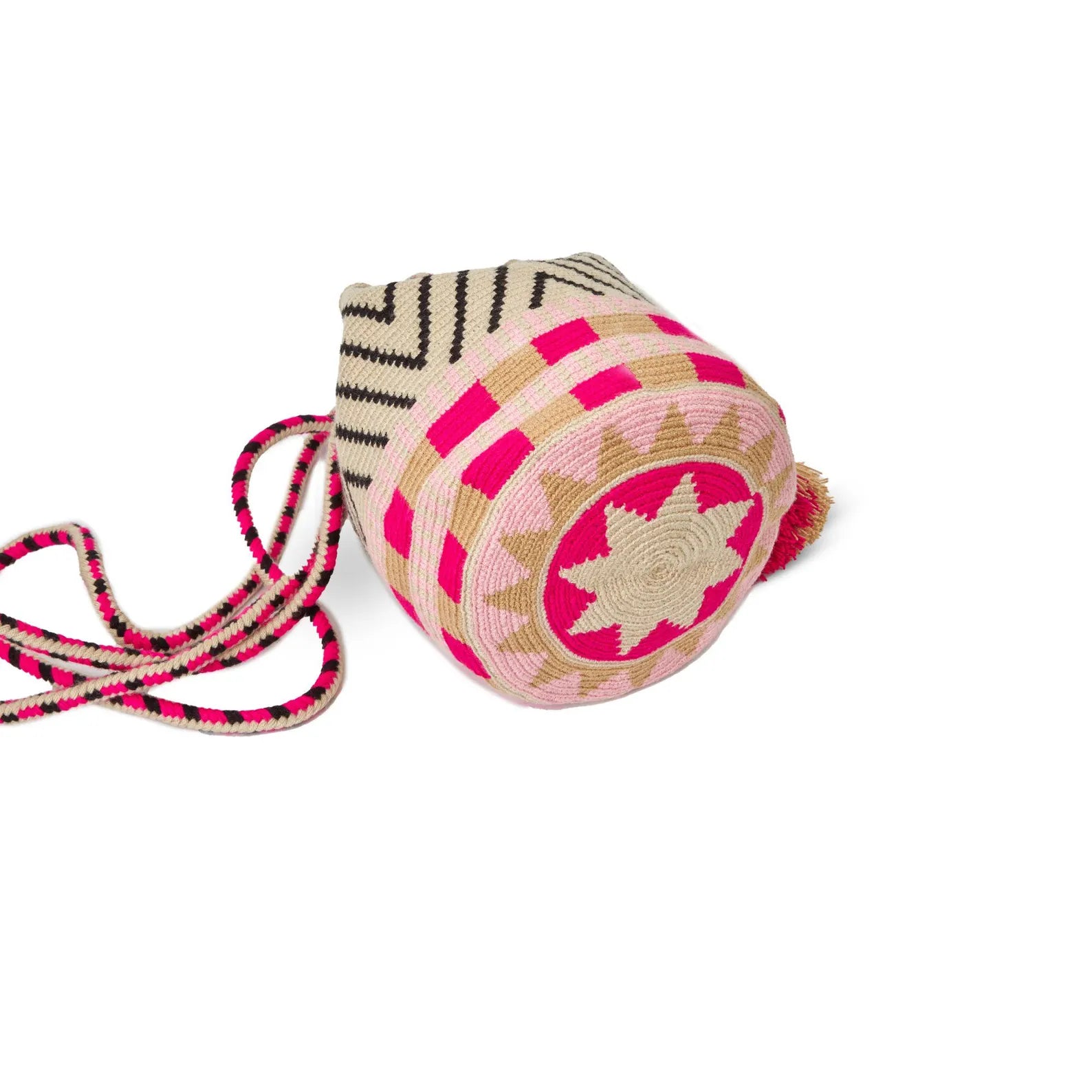 Håndhæklet Mochila Skuldertaske i Boho-stil