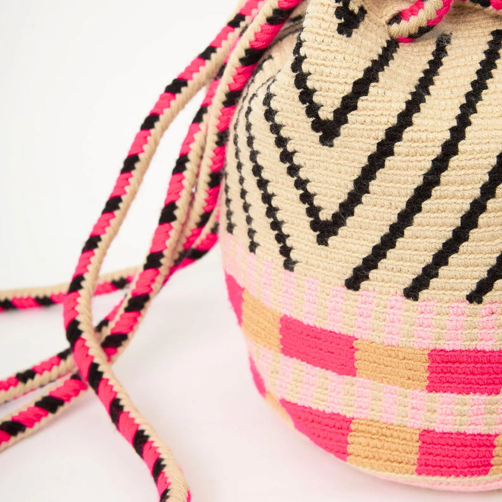 Håndhæklet Mochila Skuldertaske i Boho-stil
