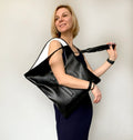 Oversized Clutch i Ægte Læder — Rød