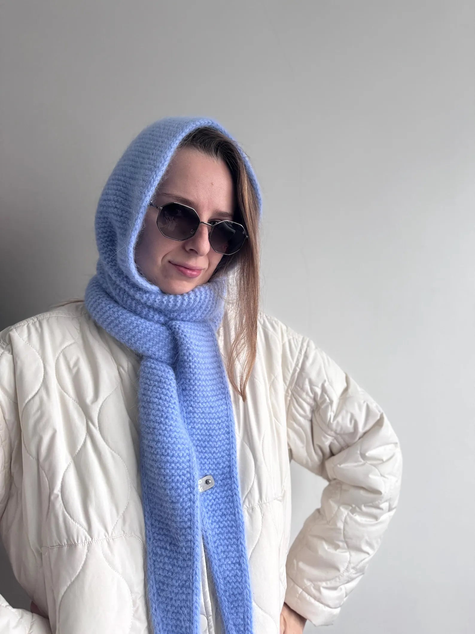 Hæklet Balaclava med Hætte